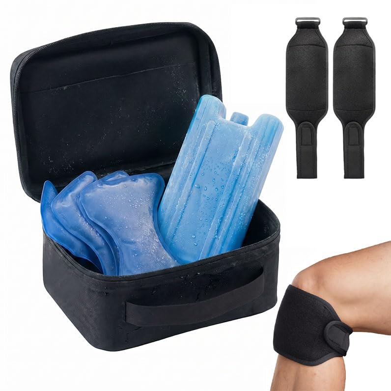 Reusable Ice Pack Wrap Kit for Knee, Long Lasting Cold Packs