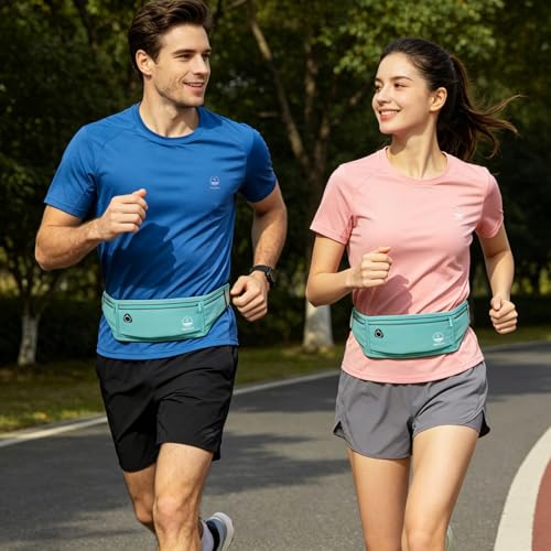 Slim Running Belt Fanny Pack, Phone Holder Waist Pack Money Belt - Green - color: X Green