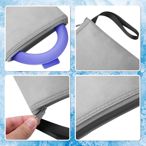 Neck Cooling Tube Wraps, Reusable Ice Ring Neck Cooler for Hot Weather - color: Navy