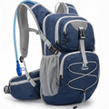 VPBAGE Hydration Backpack with 2L Bladder – Thermal Insulated Water Pack for Hiking, Skiing, Running – Lightweight Daypack for Men & Women, Soft-Lined Sunglasses Pocket & Large Waist Pockets - color: Navy Blue