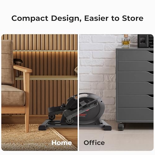 Sunny Health & Fitness Under Desk Pedal Elliptical Machine Leg Exerciser - color: Black
