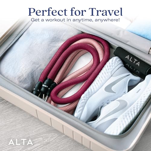 ALTA Resistance Tube Bands for Women, Full Kit Resistance Bands, Set of 3 - color: Burst, size: 5 Band Set