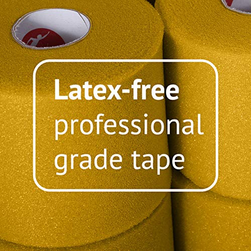 Cramer Tape Underwrap, Bulk Case of 48 Rolls of PreWrap for Athletic Taping, Hair Tie, Headband, Patellar Support, Pre-Wrap Athletic Tape Supplies, 2.75" X 48 Yard Rolls of Pre Wrap, Yellow - color: Yellow