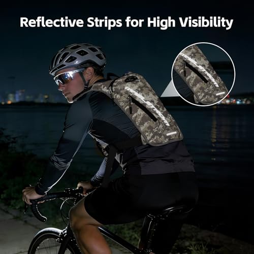 Maelstrom Hydration Running Vest with 2L Water Bladder for Men Women - color: Camo