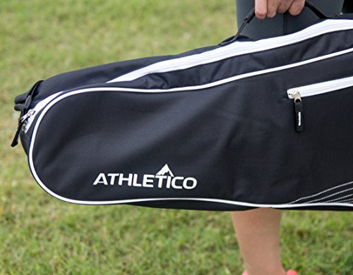 Athletico Tennis Bag and Racketball Bag - Tennis Bags for Women and Men to Hold Tennis Racket, Racquetball Racket, Pickleball Paddles and Other Equipment or Gear
