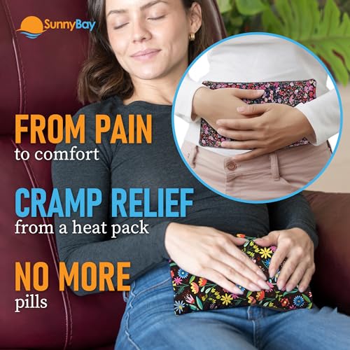 SunnyBay Heating Pad, Neck and Shoulder Wrap, 6x11 inch, Meadow - color: Meadow and Melody Flowers