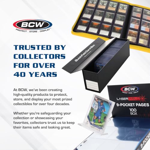 BCW Graded Card Storage Box - Sports & Trading Card Holder - 1 Pack