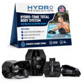 Aquastrength Hydro-Tone Total Body Pool Exercise System, Isokinetic Functional Water Weights, Bells 12" x 7.5", Fins 6.5" x 2.5", Quick Start Guide Included - color: Black