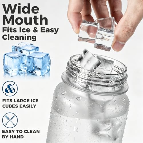 32oz Clear Tritan Water Bottle with Chug Lid - color: transparent