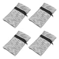 Wrist Pouch Wrist Wallet Wristband with Zipper Sports Sweatbands - color: Gray