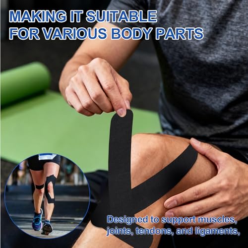 Latex-Free Kinesiology Tape Precut 140 Strips, K Tape Bulk Roll