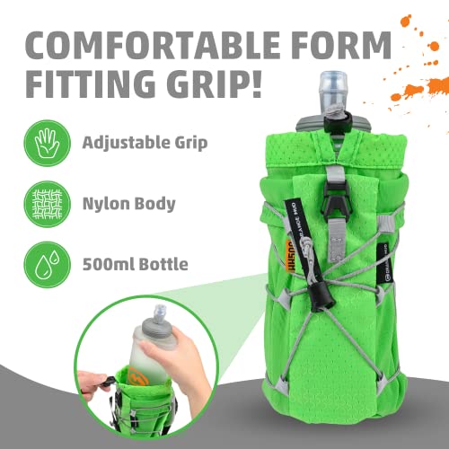Orange Mud Soft Flask 500ml Handheld Running Flask Lime Green - color: Lime Green
