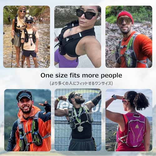 Azarxis Hydration Running Vest Backpack Pack 5L 5.5L for Women and Men Jogging Trail Race Marathon Cycling Hiking - color: Rose Red (R2)