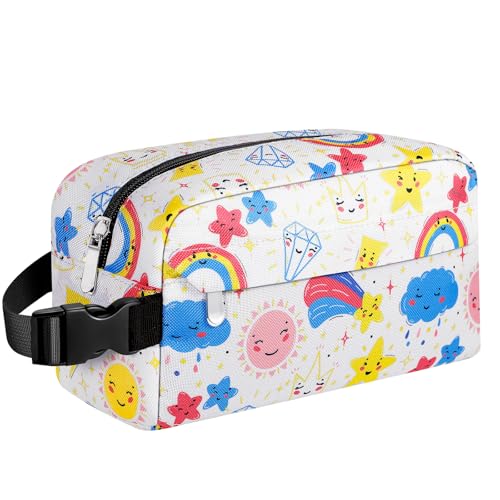 Small Insulated Lunch Bag: Reusable Small Lunch Box, Mini Soft Cooler Bag - color: Rainbow