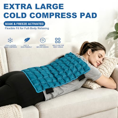 WORLD-BIO Water-Activated Extra Large Ice Pack for Full Back Pain Relief - size: 13"x21"