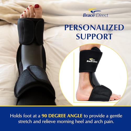 Brace Direct Dorsal Night Splint, Plantar Fasciitis, Achilles & Heel Pain - size: L-XL