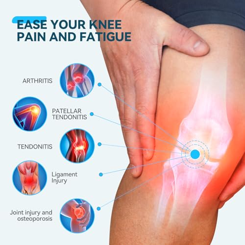 AGPTEK Plus Size Knee Brace for Women & Men, Pain Relief Patella Tendon Knee Strap 1 Pack, Adjustable Knee Support Band for Running Weightlifting Baseball Tennis Volleyball Jogging Bicycle Climbing, 20.87-27.56in - size: XL-1pcs