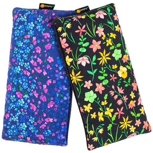 SunnyBay Heating Pad, Neck and Shoulder Wrap, 6x11 inch, Lilac - color: Lilac and Green Flowers