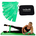 USA 14" x 3" Extra Long Latex Free Mini Loop Bands in 3, 5, 10 Pack Sets. 10 Strengths for Resistance Training, Stretching, Yoga, Toning. Plus an Exclusive iPhone App and E-Book. - color: g. Green LIGHT Loop Band 10 Pack