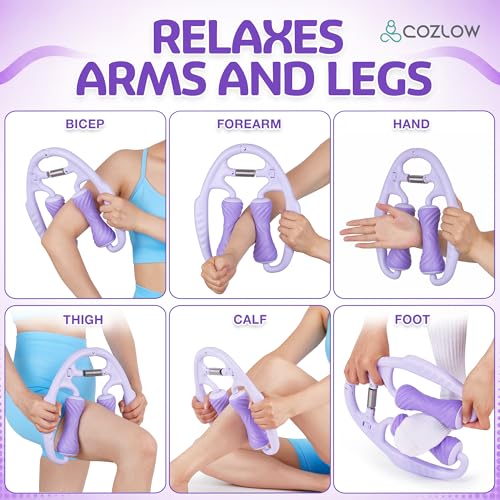 COZLOW Cellulite Massage Tool, Lymphatic Drainage Massager, Lavender Bliss - color: Lavender Bliss