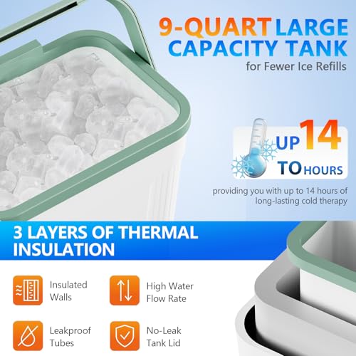 Programmable Timer Ice Machine for Knee After Surgery w/Quiet Pump