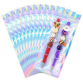ANZNKU Holographic Mylar Bags Resealable 50PCS Pen Bags for Beaded Pens - color: Holographic, size: 3.5x8.3 Inch