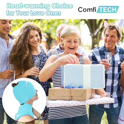 ComfiTECH Migraine Relief Cap, Head Neck Ice Pack Wrap Gel, Mint Green, M - color: Mint Green