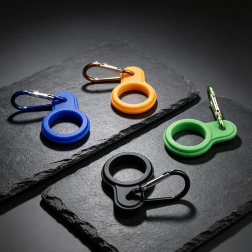 4PCS Silicone Water Bottle Carrier Holder With Keychain Clip For Hiking