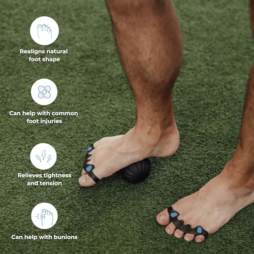 The Toe Spacer Flex | Recovery from the Ground Up, Correct Bunions, Plantar Fasciitis, & Correct Toes | Adjustable Unisex Toe Spacer, Perfect for First time Users - Relieve Foot Pain and Tension - size: Flex