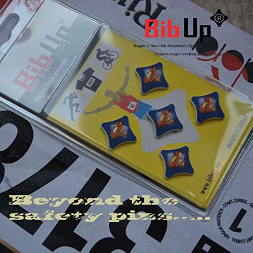 Magnetic RaceBib Fixing System - color: Yellow Fluo, size: Small