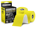 Hampton Adams Kinesiology Tape, Uncut Roll, Waterproof Muscle Support - color: Yellow, size: 2in x 16ft (2 Rolls)