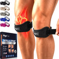 2 Pack Patellar Tendon Support Strap, Knee Brace, Knee Support, Pain Relief - color: Black