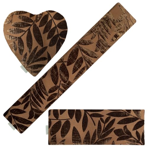 Heat Pack - Microwavable Heating Pads - Microwave Heating Pad for Pain Relief & Comfort - Suitable for The Neck, Back, Shoulders, Hips, Stomach Cramps & More - Neck Heat Wrap - Gift - size: HEART, style: Fall-ing Leaves