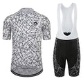 Coconut Ropamo CR Men's Cycling Jersey Set Road Bike Jersey Zipper Pocket Bib Shorts with 4D Padded Cycling Clothing Set - color: 1031, size: Medium
