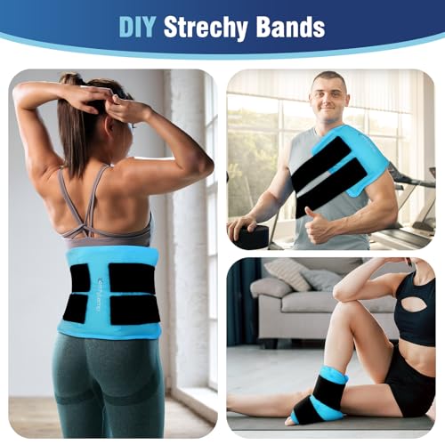 Comfytemp Ice Packs for Injuries Reusable, Large Hot Cold Gel Pack for Body - size: 10.5"x14.5"