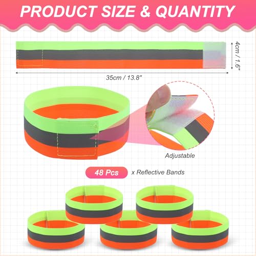 PATIKIL Reflective Bands for Wrist Arm Ankle Leg High Visibility Band - color: Green