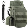 ONETIGRIS Tactical MOLLE Water Bottle Holder 40-64oz with Phone Pocket - color: Green