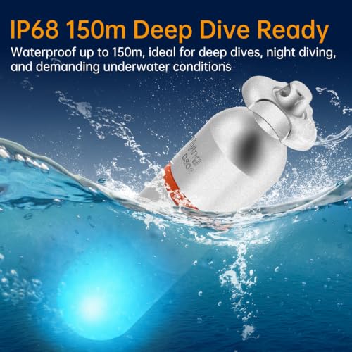 SecurityIng 2 Pcs Scuba Dive Strobe Signal Light, 2 Modes, Bule - color: Blue