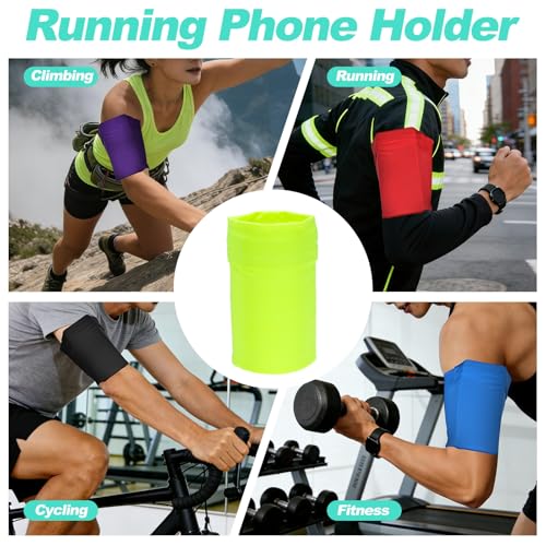 Cell Phone Armband Sleeve, Universal Arm Band Fluorescent Yellow - color: Fluorescent Yellow
