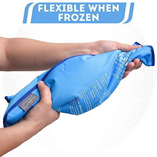 Reusable Gel Ice Packs, Shoulder and Knee Wrap, XL, 2-Pack, Blue - style: Extra Large (2 Per Pack)