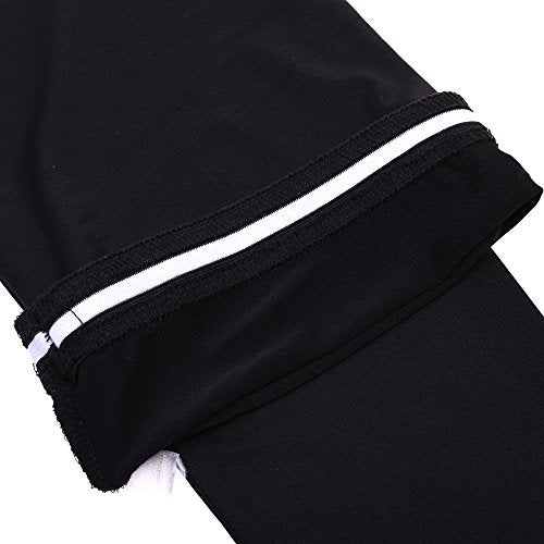 1 Pair Compression Leg Sleeves Sun Protection Leg Sleeves for Bike Cycling Hiking Running Basketball Sports, Full Length - color: X-large