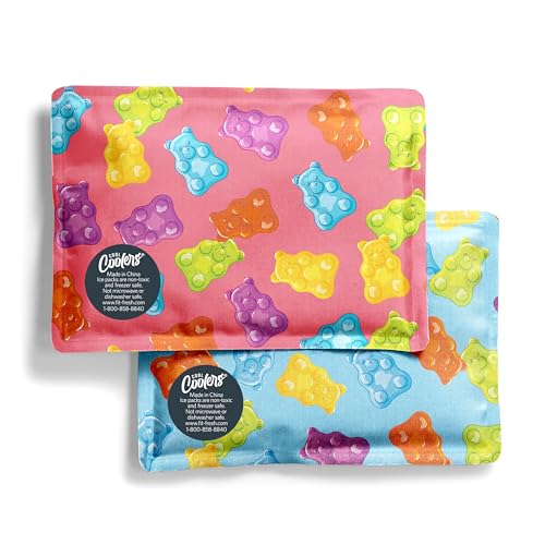 Fit & Fresh Cool Coolers Soft Ice Packs for Lunch Bags & Coolers, 2pk - color: Gummy Bears (2 Pack)