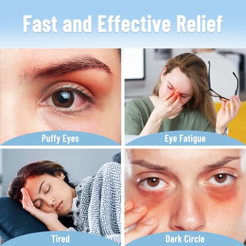 Cooling Eye Mask for Puffy Eyes, Ice Eye Pack After Surgery Relief - Reuable Cold Compress for Dry Eye - Comfortable Perfect Fit Gel Sleep Mask, Purple of 3D - color: Purple of 3d