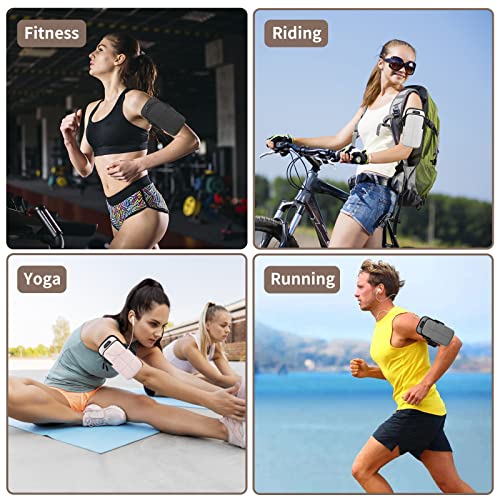 Prime Comfort Phone Arm Bands for Running, Armband Cell Phone Holder for Exercise (Black) - color: Black
