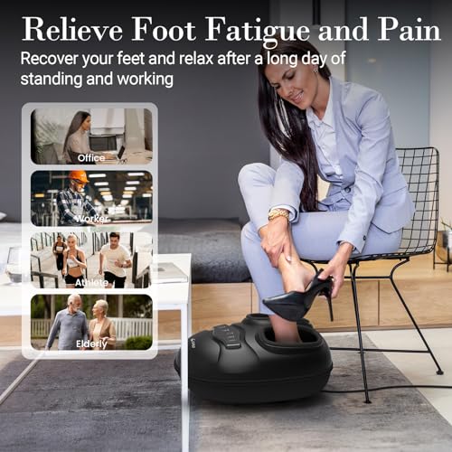 CuPiLo Smart Foot Massager with APP, FSA Eligible HSA - 2026 New Version - color: Piano Black
