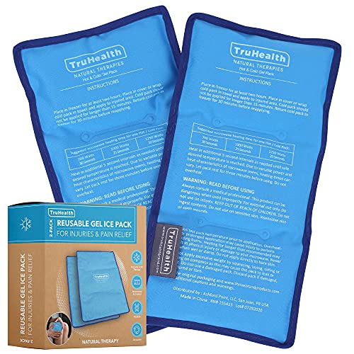 Gel Ice Pack, Hot and Cold Therapy, Small, Blue, 2-Count - style: Small (2 Per Pack)