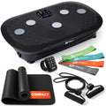 Lifepro Rumblex 4D Vibration Plate Exercise Machine with 7 Training Modes - color: Black, size: Plus Mini