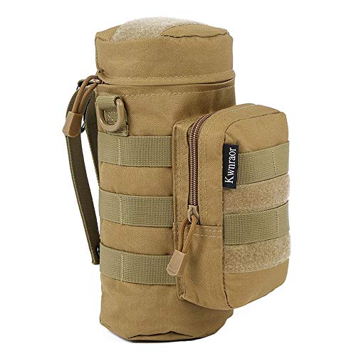 Molle Water Bottle Holder, Tactical Water Bottle Pouch - color: Khaki