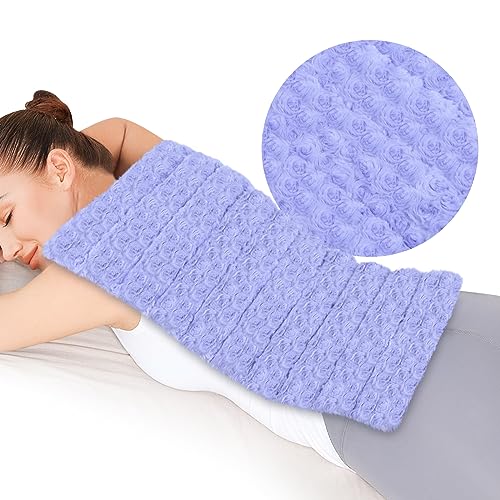 REVIX Extra Large Microwavable Heating Pad for Back, Heating Wrap, Purple - color: Purple