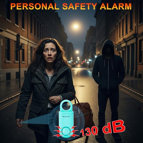 2 Pack Personal Alarm Replaceable Battery | Ultra-Lightweight 0.7 oz - color: Aqua